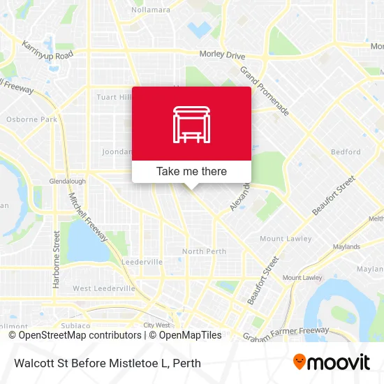 Mapa Walcott St Before Mistletoe L