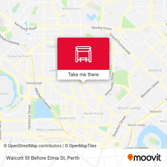 Mapa Walcott St Before Elma St