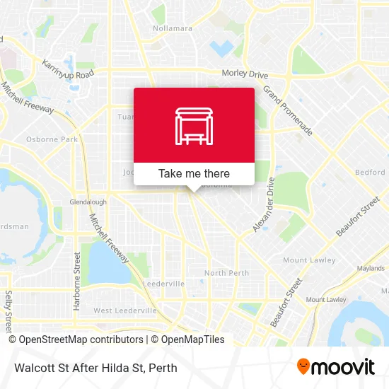 Mapa Walcott St After Hilda St