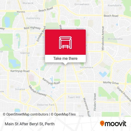 Mapa Main St After Beryl St