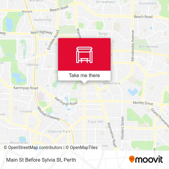 Mapa Main St Before Sylvia St