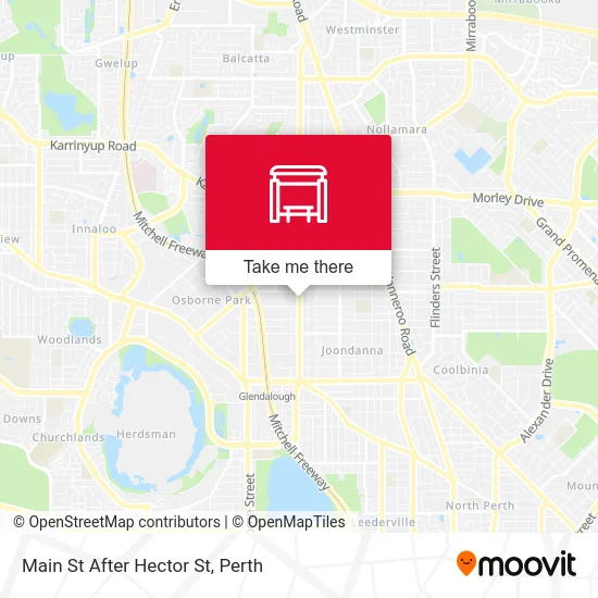 Mapa Main St After Hector St