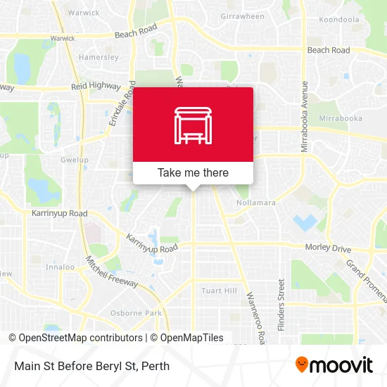 Mapa Main St Before Beryl St