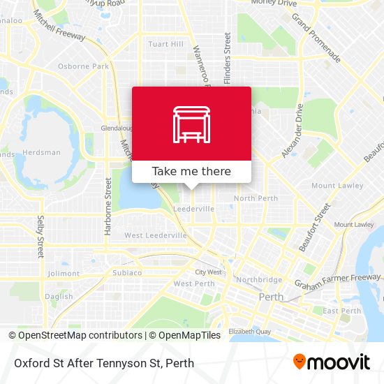 Oxford St After Tennyson St map