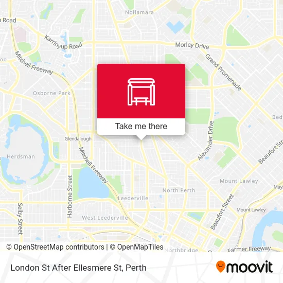 Mapa London St After Ellesmere St