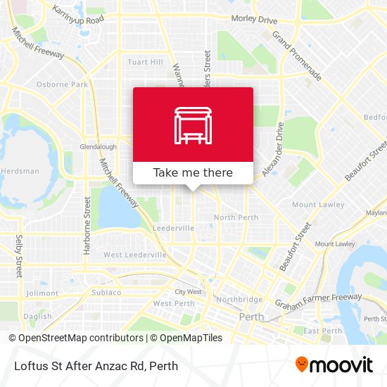 Loftus St After Anzac Rd map