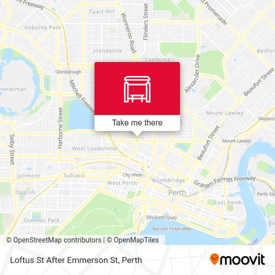 Mapa Loftus St After Emmerson St