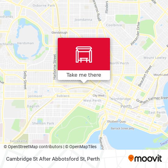 Cambridge St After Abbotsford St map