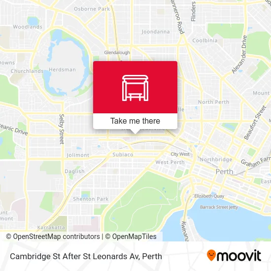 Mapa Cambridge St After St Leonards Av