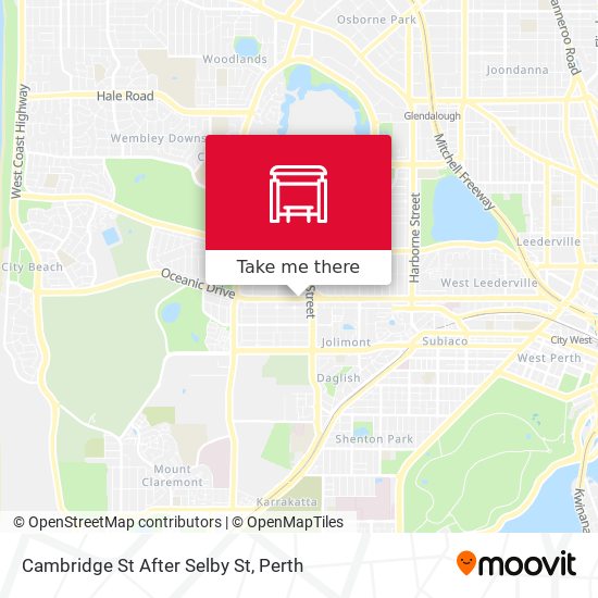 Cambridge St After Selby St map