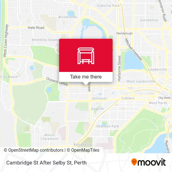 Mapa Cambridge St After Selby St