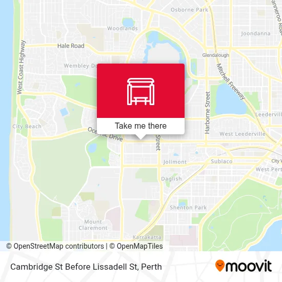 Mapa Cambridge St Before Lissadell St