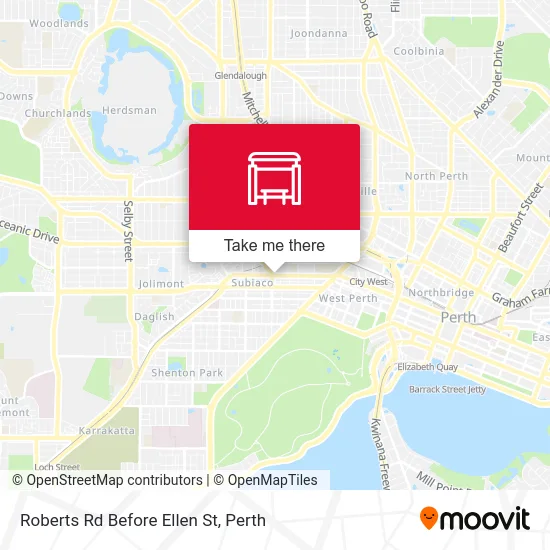 Mapa Roberts Rd Before Ellen St