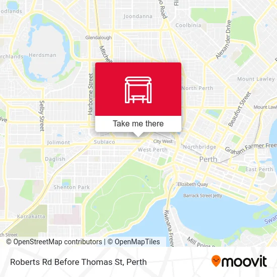 Mapa Roberts Rd Before Thomas St