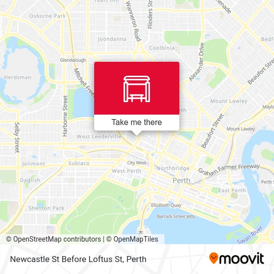 Mapa Newcastle St Before Loftus St