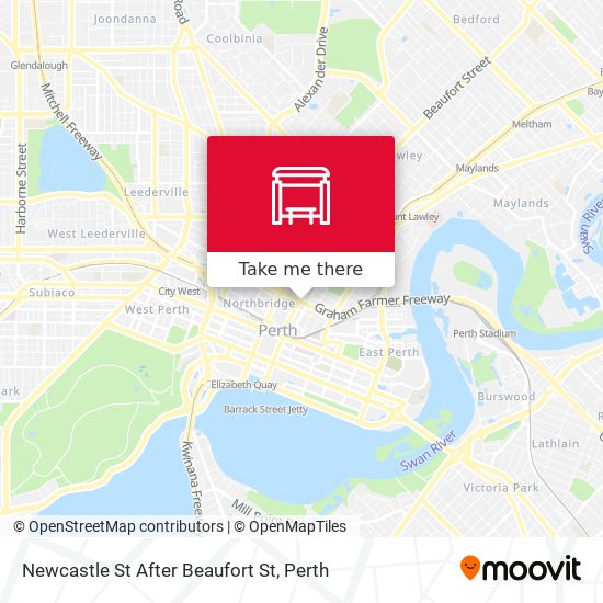 Newcastle St After Beaufort St map