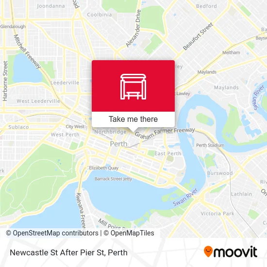 Mapa Newcastle St After Pier St