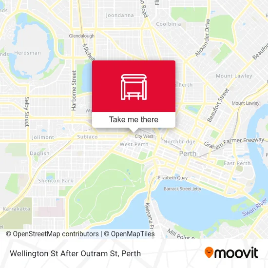 Mapa Wellington St After Outram St