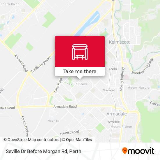 Seville Dr Before Morgan Rd map