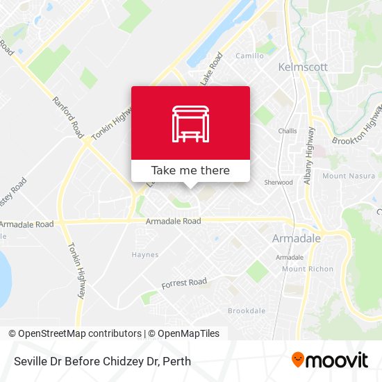 Seville Dr Before Chidzey Dr map