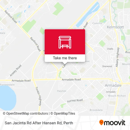 Mapa San Jacinta Rd After Hansen Rd