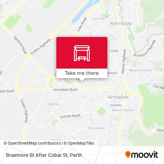 Braemore St After Cobar St map
