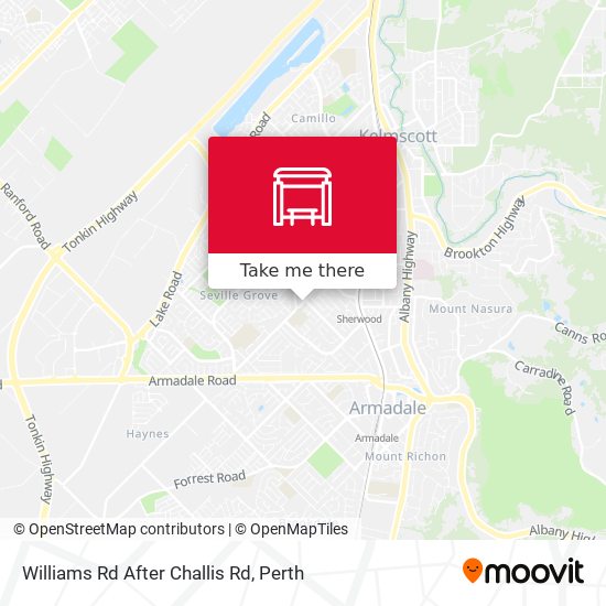 Williams Rd After Challis Rd map