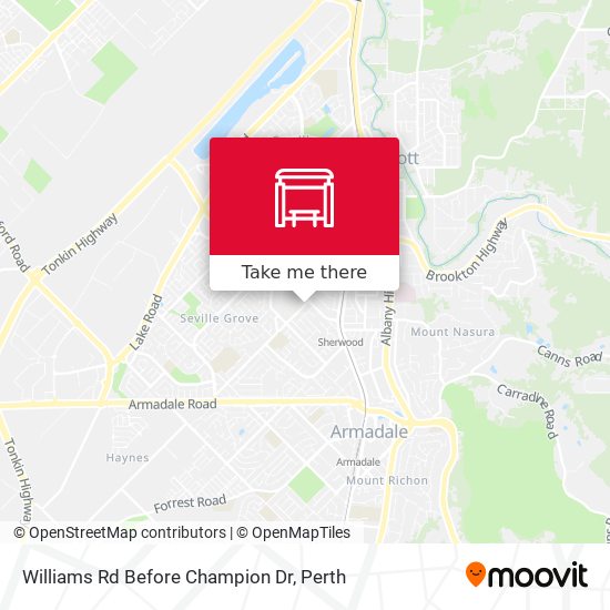 Williams Rd Before Champion Dr map