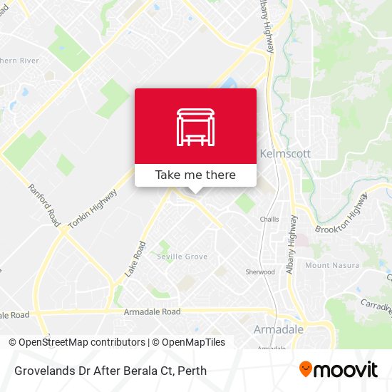 Grovelands Dr After Berala Ct map