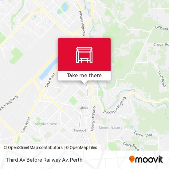 Third Av Before Railway Av map
