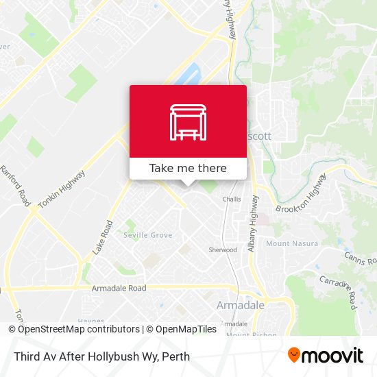 Third Av After Hollybush Wy map