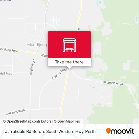 Jarrahdale Rd Before South Western Hwy map