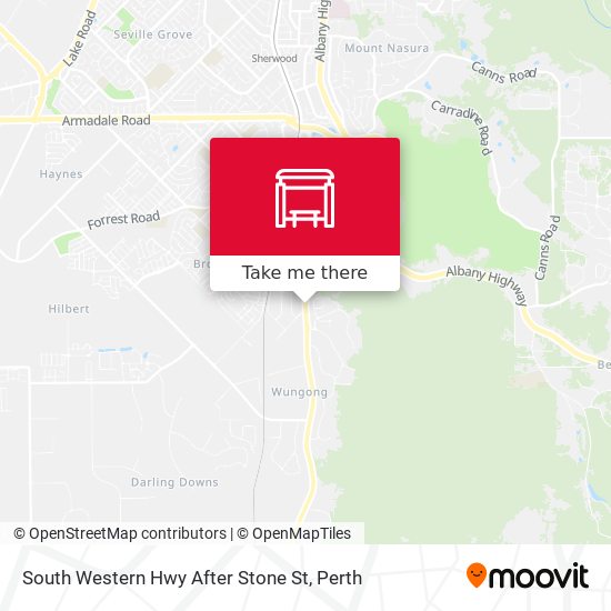South Western Hwy After Stone St map