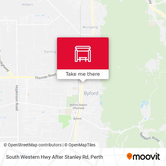 South Western Hwy After Stanley Rd map