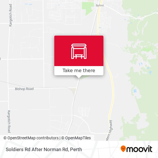 Soldiers Rd After Norman Rd map