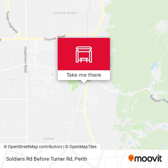Soldiers Rd Before Turner Rd map