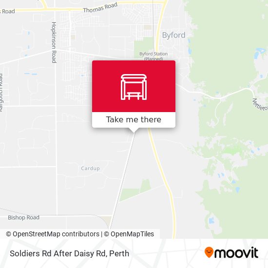 Soldiers Rd After Daisy Rd map