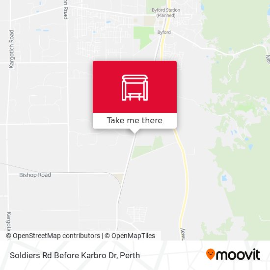 Soldiers Rd Before Karbro Dr map