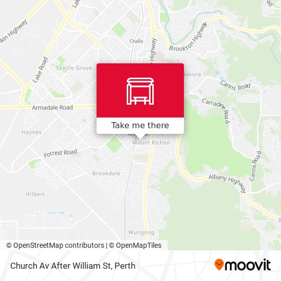 Church Av After William St map