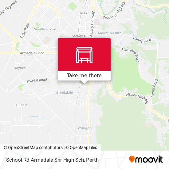 School Rd Armadale Snr High Sch map
