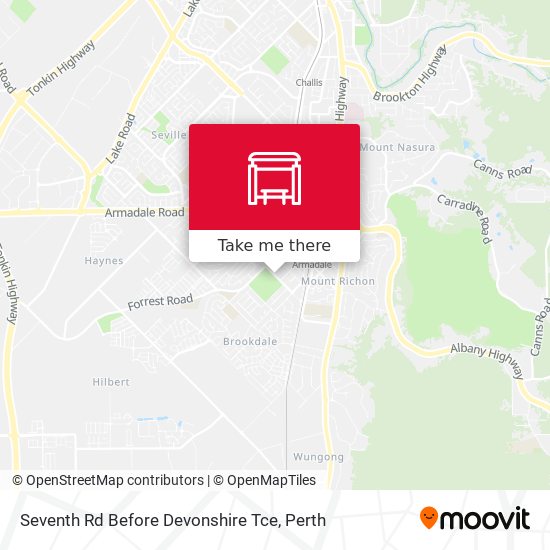 Seventh Rd Before Devonshire Tce map