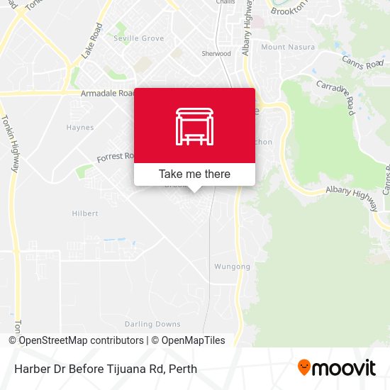 Harber Dr Before Tijuana Rd map