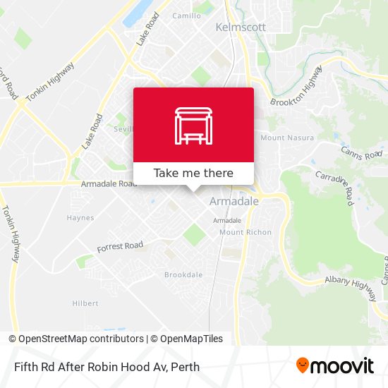 Fifth Rd After Robin Hood Av map