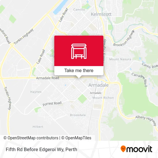 Mapa Fifth Rd Before Edgeroi Wy