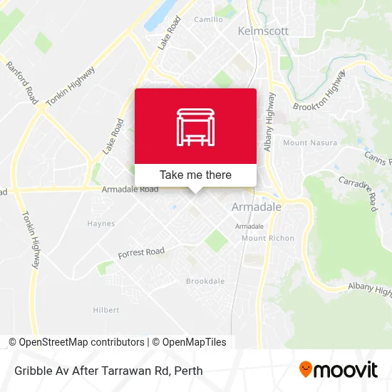 Mapa Gribble Av After Tarrawan Rd