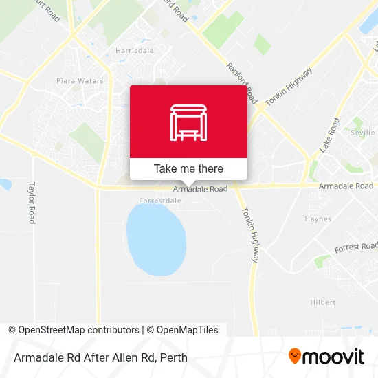 Mapa Armadale Rd After Allen Rd