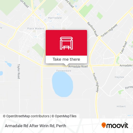 Armadale Rd After Wirin Rd map