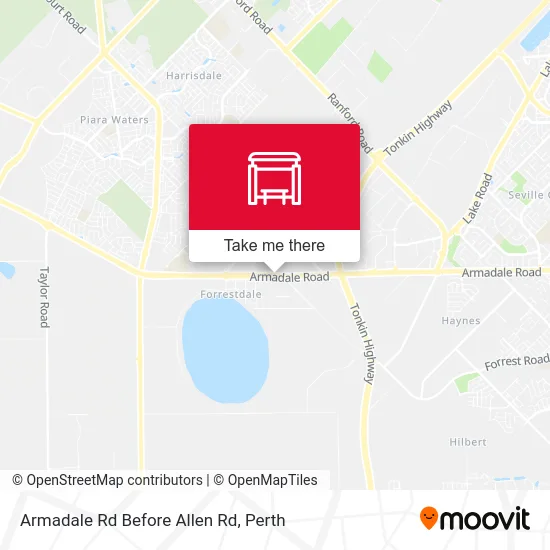 Mapa Armadale Rd Before Allen Rd