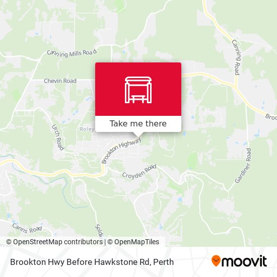 Mapa Brookton Hwy Before Hawkstone Rd