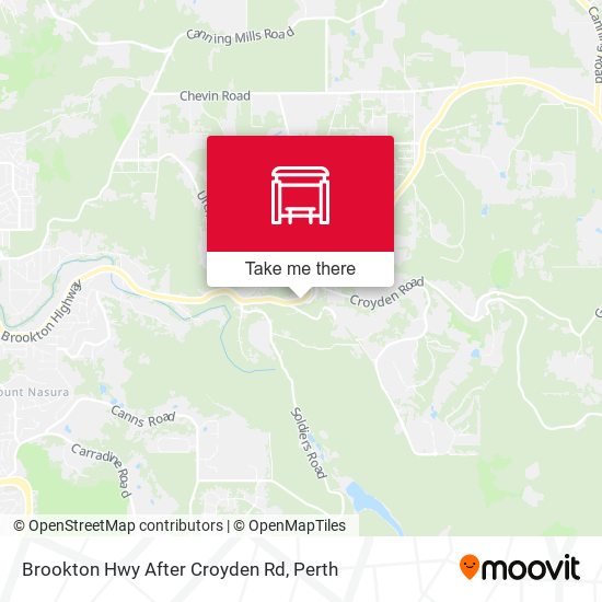 Brookton Hwy After Croyden Rd map